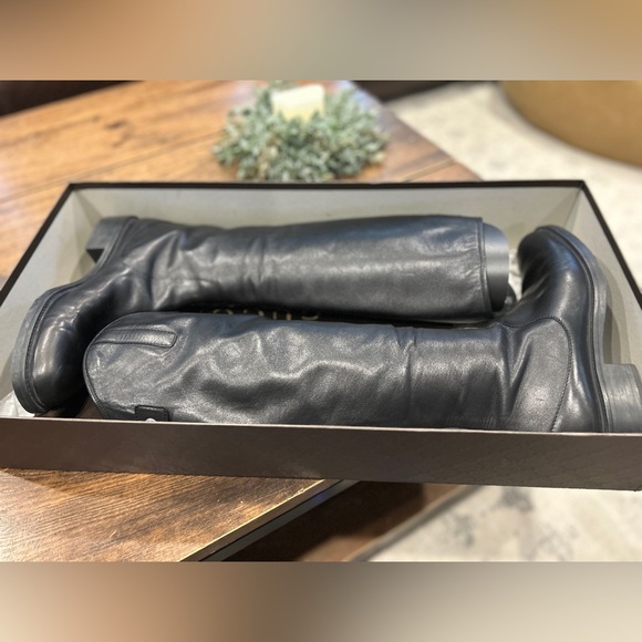 Gucci Eiffel Leather Knee Boots Size 9.5US - Picture 3 of 11
